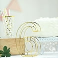thumbnail image 3 of Balsa Circle 8" Gold 6 Metal 3D Wire Alphabet Number Sign Wedding Party Bar Tabletop Decorations, 3 of 6