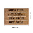 thumbnail image 3 of Welcome Mats for Front Door Outdoor Entry Funny Concert Persuasion She'S Fine She Wasn'T Doing Anything Funny Cute Doormat Door Mat Welcome Friends Doormat Funny Doormat New Home Door Mat, 3 of 7
