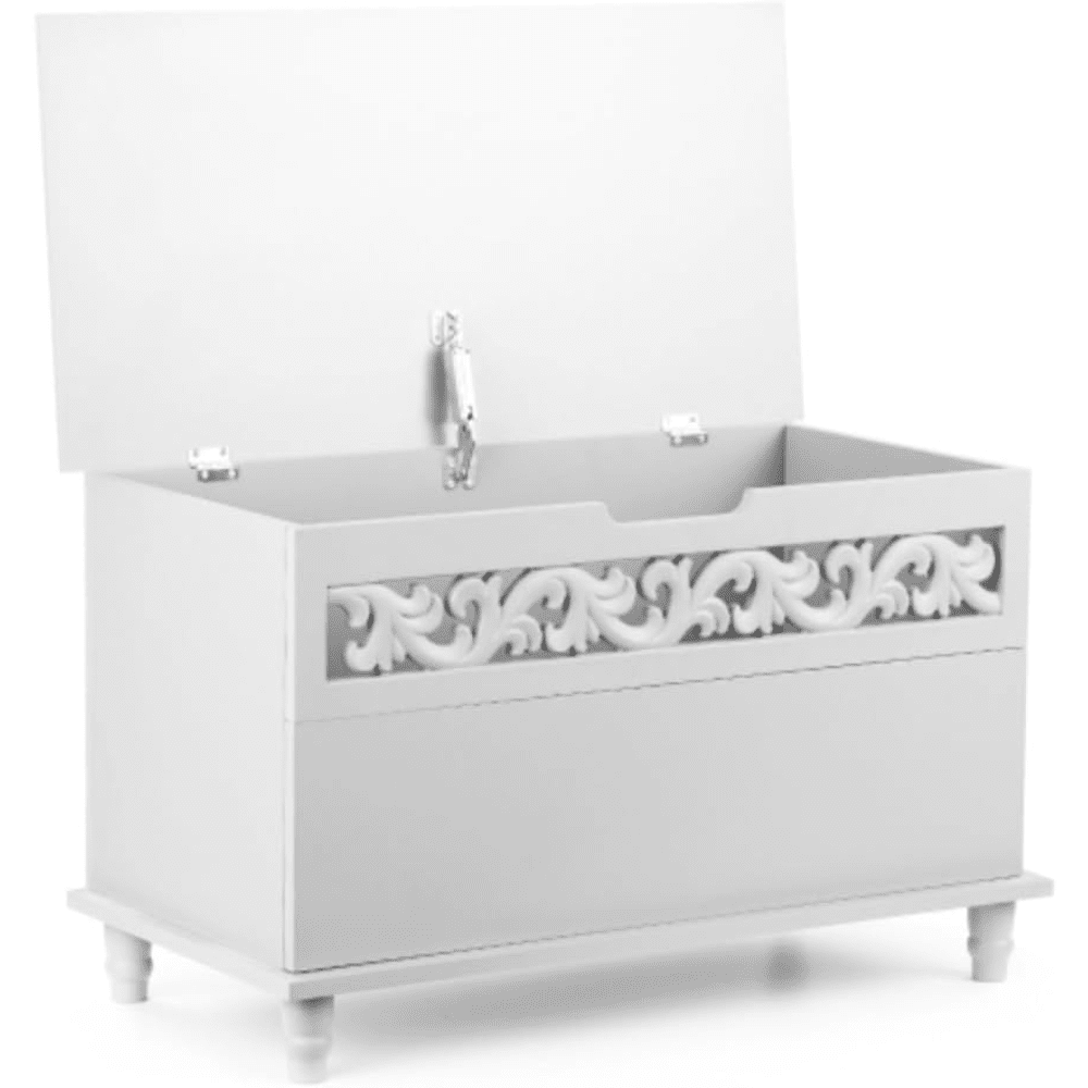 Modern Rectangle Storage Chest Large Toy Blanket Storage Bench,Suitable For Storage Areas In