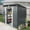 Black, variant on Alvantor Outdoor 6 x 5 Ft Storage Shed Metal Garden Shed with Sliding Doors and Transparent plate for Backyard, Garden White