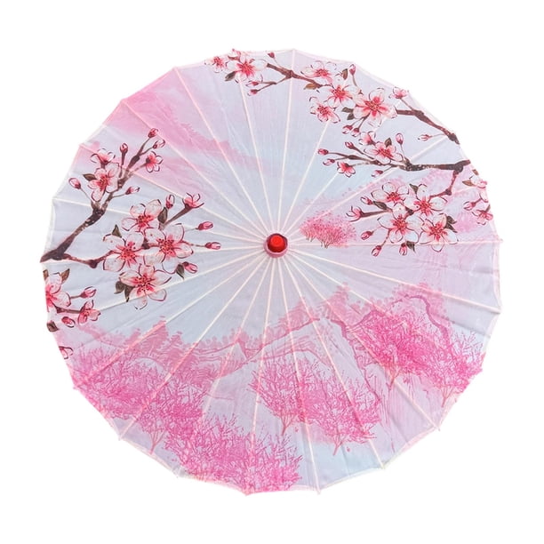 Paraguas de papel engrasado chino de 32 pulgadas para despedidas de soltera, decoración de bodas Estilo C