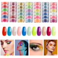 6 Colors Dipping Nail Powder Nail Art Glitter Powder Pigment Flashing