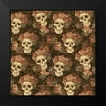 thumbnail image 2 of Kimberly, Allen 15x15 Black Modern Framed Museum Art Print Titled - Skeletons and Roses, 2 of 5