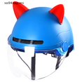 thumbnail image 3 of 2pcs Casco Diablo Cuerno Lindo Gato Orejas Decoración Motocross Cara Completa Fuera De Carretera Accesorios Para El Coche MX, 3 of 4