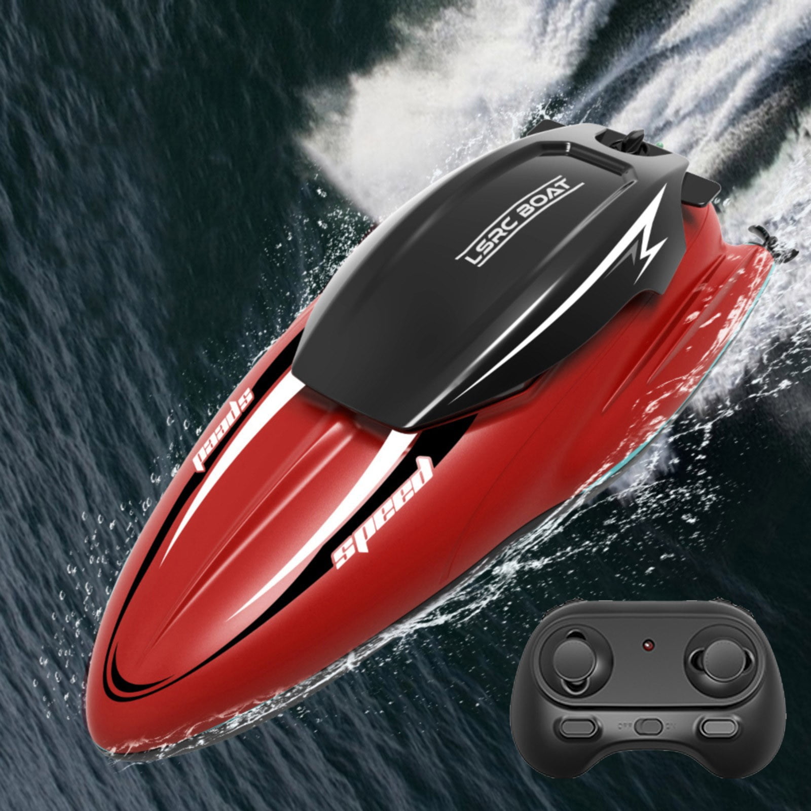 Sensory Toys For Kids RC Boat Remote Control Boats Dual Motor 2.4Ghz RC