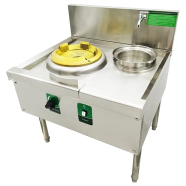 Commercial 13-Hole Wok Range – Natural Gas – 95,000 BTU – NSF Certified – USA