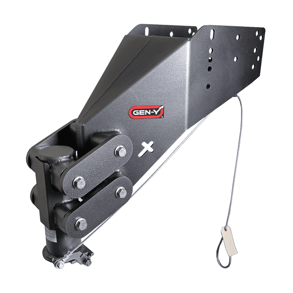 Gen-Y Hitch Coupleur de Remorque à Col de Cygne GH-8055AL Exécutif Torsion Flex; pour Bille de 2-5/16 Pouces; Capacité de Poids de Goupille de 4500 Livres; Capacité de Remorquage de 25000 Livres; Coupleur à Loquet Automatique et Câble