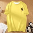 thumbnail image 4 of Playeras De Hombre Camiseta Informal De Verano De Manga Corta Con Cuello Redondo Y Estampado De Letras Y Caras Para Hombre, 4 of 5