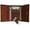 Burgundy, variant on Genuine Leather Keychain Key Holder Ring with 6 Hooks Snap Closure