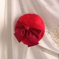 thumbnail image 6 of Zhaomeidaxi 2-6 Years Girls Winter Woolen Beret Hat Classic French Style Beret Beanie Princess Red Bowknot Decorated Dome Hat Cap, 6 of 8