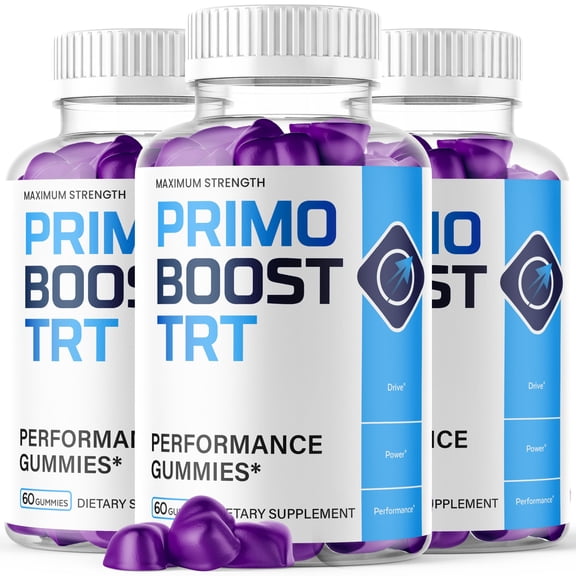Primo Boost TRT Gummies Advanced Formula All Natural Vitamin Supplement PrimoBoostTRT 180 Gummies