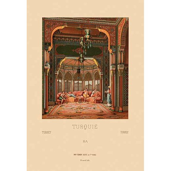 A Turkish Interior-Fine Art Canvas Print (20" x 30")