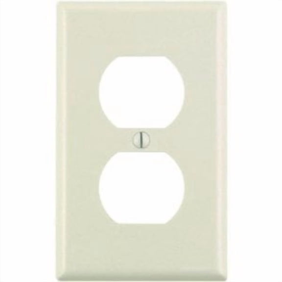 Leviton M56-78003-TMP 1 Duplex Light Almond Receptacle Wall Plates 10 Count