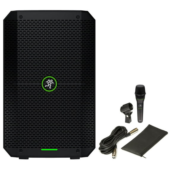 Mackie Thump GO 8" Portable Rechargeable DJ PA Speaker Bluetooth EM-89D Mic