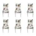 thumbnail image 2 of Chair Seat Covers,6PCS High Elasticity Chair Home Chair Cover Elastic Chair Covers Precision Engineered, 2 of 14