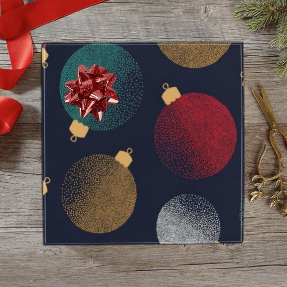Christmas Wrapping Paper | Premium Holiday Gift Wrap | Light Ornaments 58" x 23" (1–5 Rolls) - 1 Roll