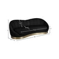 thumbnail image 3 of Meridian Furniture Shelly Black Velvet Sofa, 3 of 8