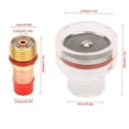 thumbnail image 6 of 6 Pcs TIG WP Welding Torch Kit Torch Gas Lens Collet Glass Cup for WP‑17/18/26, 6 of 10