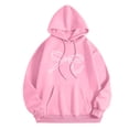 thumbnail image 1 of Chandail à Capuche pour Femmes, Manches Longues, Motif Sportswear, Mode 2025, Décontracté, 1 of 6