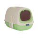 thumbnail image 5 of Caja de arena para gatos con capucha, bandeja para arena para gatos, desmontable, con pala para arena para gatos, gato verde, 5 of 9