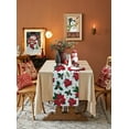 thumbnail image 4 of Red Berries Flowers Table Runner Printed Coffee Tablecloth Wedding Decor Modern Home Party Table Runners Table Mats, 4 of 5