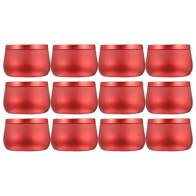 MasteelfCA 12 Pcs Boîte de Rangement pour Thé Bougie Ronde Boîte de Rangement pour Bonbons Perles d'Artisanat Boîte à Bijoux