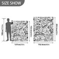 thumbnail image 6 of Yayeee Throw Blanket for Couch Soft Warm 60" x 80" Sofa Chair Bed Decoration, Rainbows Clouds, 6 of 7