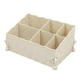 thumbnail image 4 of Caja de almacenamiento de cosméticos de 6 rejillas, tocador, brochas de maquillaje, lápices labiales, contenedor de Perfume, organizador de escritorio Beige Yinane Organizador de escritorio, 4 of 6