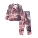 thumbnail image 1 of Balery Pink Lotus Buddha Conjunto de Pijama con Estampado para Mujer, Conjunto de Dos Piezas con Manga Larga, Ropa de Dormir Suave con Bolsillos, Pijamas Cómodos-Large, 1 of 7