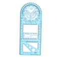 thumbnail image 2 of DYNWAVECA Drawing Template Stationery Measuring Tool Mathematics Multifunctional Geometric Ruler for Teachers Custom Made Mathematics Teaching , Blue Middle, 2 of 6