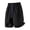 Black, variant on lcziwo Men Shorts with Pockets Summer Outdoor Elastic Waist Beach Shorts Hiking Fishing Casual Drawstring Dress Shorts Dark Gray XXL