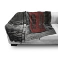 thumbnail image 3 of London Soft Flannel Fleece Throw Blanket, Famous British Phone Boot in London Streets Important of Town Urban Life Photo, Cozy Plush for Indoor and Outdoor Use, 70" x 90", Red Grey, by Ambesonne, 3 of 6