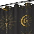 thumbnail image 3 of Gothic Shower Curtain Set - Dark Celestial Moon & Star Print, Mystical Cosmic Bath Decor, Waterproof Polyester 72"Wx72"L, Goth Aesthetic Gift, 3 of 5