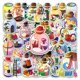 thumbnail image 1 of 50 pegatinas Jar World con forma de botella de vidrio creativa con diseño de paisaje, 1 of 2