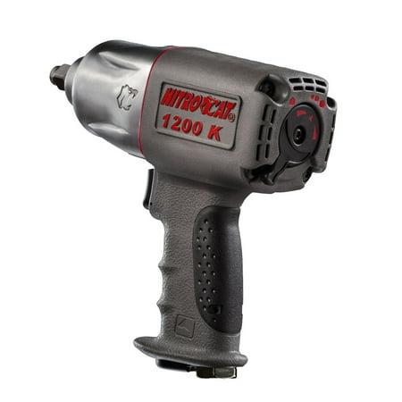 UPC: 0809084120051 | AIRCAT Pneumatic Tools 1200-K 1/2-Inch Nitrocat Composite Twin Clutch Impact Wrench 1295 ft-lbs