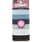 Conair Styling Essentials Denim Elastics, 32 Pack