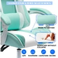 thumbnail image 4 of ALEAVIC Ergonomic Gaming Chair Computer Gaming Chair for Adults, Light Blue, 4 of 8