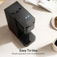 thumbnail image 7 of Single Serve Coffee Maker for K Cup, Ground and Tea Leaves, Hot and Iced Coffee Machines with Bold Setting, 6 to 16 Oz Brew Sizes, Compact for Small Spaces, Black (2.0 Version), 7 of 7