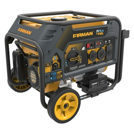 FIRMAN 4550/3650 Watt Electric Start Gas or Propane Dual Fuel Portable Generator CARB and cETL