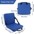 thumbnail image 2 of DEBGFS Coussin de Siège de Stade Portable avec Dossiers, Coussin Pliant pour Gradins, Rouge, Bleu, 2 of 11