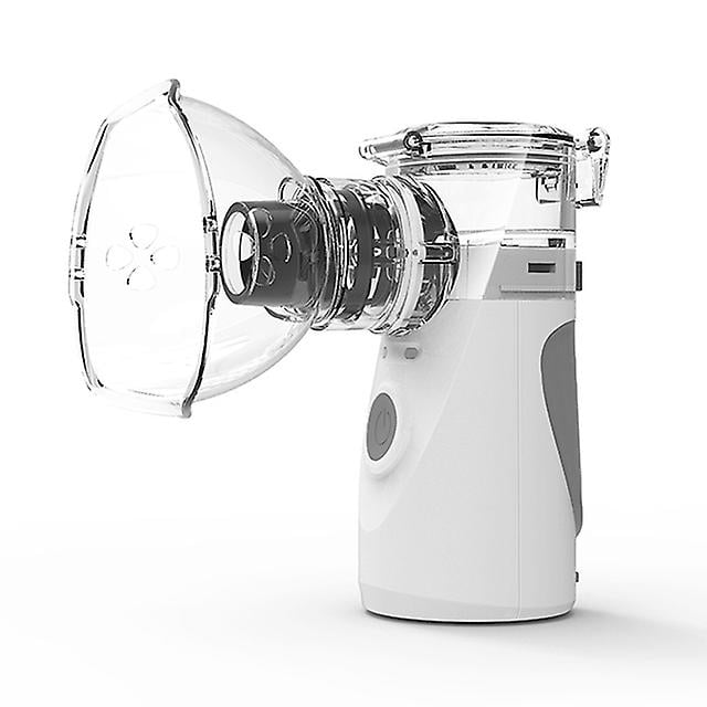 niños portátiles mini malla nebulizador adulto inhalador de mano silencioso nebulizador recargable humidificador cuidado de la salud gris