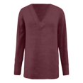 thumbnail image 4 of EDFBUYKRS Women Fall Tops Long Sleeve Tunic Tops Casual Crew Neck Blouses Color Block Loose Fit T Shirts for Ladies Clothes Xl, 4 of 5