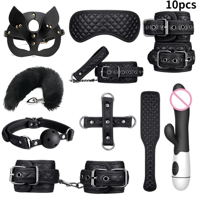 2023 New Sex Toys vibrator female handcuffs meeting anal plug vibrator female porn accessories adult sex toys leather toys 18+