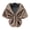 Brown, variant on NUZYZ Women Autumn Winter Artificial Fur Shawl Solid Color Thickened Warm Coldproof Cape Coat Formal Party Shawl,Dark Gray