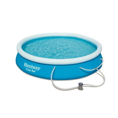 Bestway - Fast Set Pool Set, 12 Feet x 30 Inches (Contents Pool, Filter (Best Way To Get Rid Of Rough Feet)
