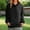 Black, variant on Hoodies for Women Polka Dot Print Long Sleeve Hooded Sweatshirts with Pocket 2025 Fall Winter Casual Trendy Loose Fit Tops