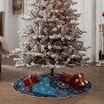 thumbnail image 4 of Sikiie Bohemian Turtle Nativity Christmas Tree Skirt, Jesus Christian Winter Holiday Tree Mat Decoration(30-48IN)48", 4 of 6