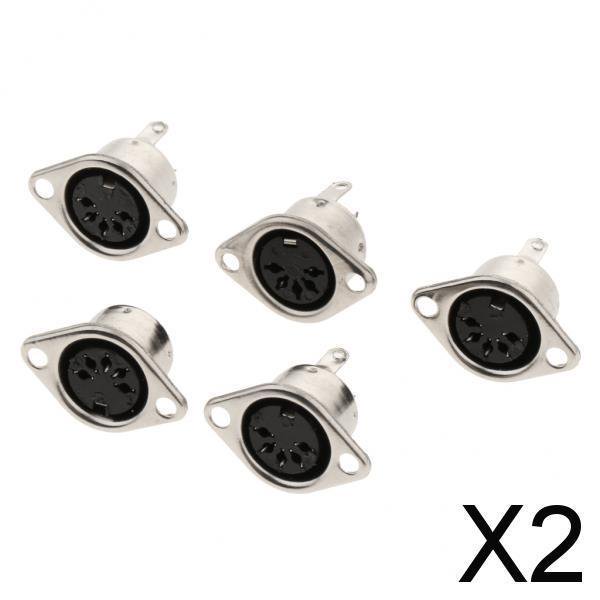 Enchufe hembra de vídeo S,Zócalos S-vídeo hembra Din 4P de montaje en PCB,Adaptadores de conectores -Video Din 8P,Adaptador de conector -Video de 6 terminales,Montaje 2 piezas
