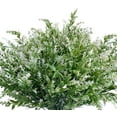 thumbnail image 2 of ZOELNIC 8PCS Artificial Lavender Flowers Faux UV Resistant Plastic Fake Flower for Indoor Outdoor Hanging Flowerpot Windows Home Decoration (White), 2 of 6