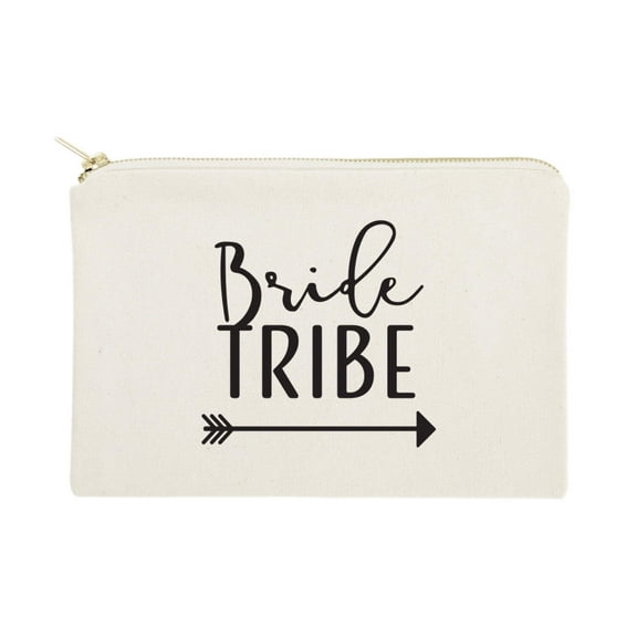 Bride Tribe Cotton Canvas Cosmetic Bag